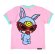 画像2: MY FIRST HYSTERIC　　　LITTLE BUNNY リンガー半袖Tシャツ　　27；ペールピンク　 (2)