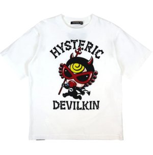画像1: Hystericmini  トコトコ DEVILKIN 半袖Tシャツ　　00；ホワイト (1)