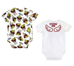 画像2: MY FIRST HYSTERIC　　　ANGEL MINI 半袖ロンパースセット　　04；ホワイト系 (2)
