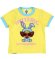 画像1: MY FIRST HYSTERIC　　　LITTLE BUNNY リンガー半袖Tシャツ　　61；レモンイエロー (1)