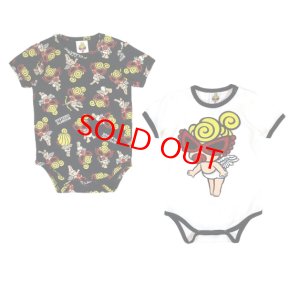 画像1: MY FIRST HYSTERIC　　　ANGEL MINI 半袖ロンパースセット　　14；ブラック系 (1)