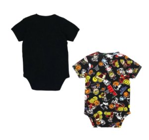 画像2: MY FIRST HYSTERIC  　HYSTERIC MINI HOOPS 半袖ロンパースセット　　14；ブラック系 (2)