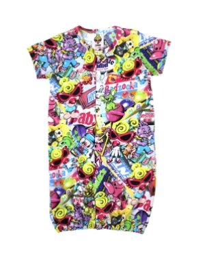 画像4: MY FIRST HYSTERIC  　HYSTERIC MINI IN WONDERLAND Viscotex 半袖2WAYALL　44；ブルー系　　F(60-70cm) (4)