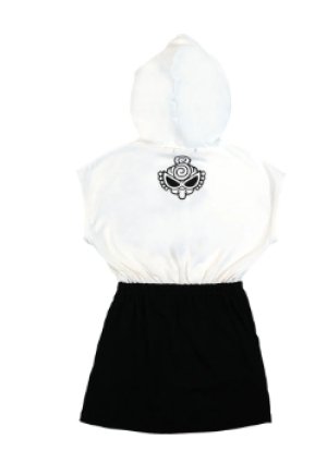 画像2: Hystericmini  フーディー ノースリーブ ワンピース　　　00；ホワイト　 (2)