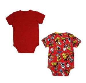 画像2: MY FIRST HYSTERIC  　HYSTERIC MINI HOOPS 半袖ロンパースセット　　24；レッド (2)