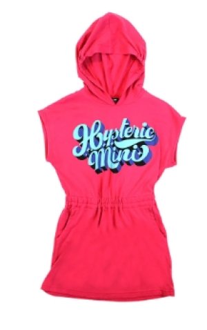 画像1: Hystericmini  フーディー ノースリーブ ワンピース　　　26；マゼンタ (1)