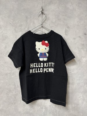 画像1: 2026春夏 　DENIMDUNGAREE　PENNIE KITTY Tee   2；黒 (1)
