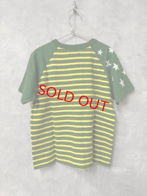 画像4: 2026春夏 　DENIMDUNGAREE　テンジク SNOOPY ボーダー TEE　　9:カーキ　　サイズ:135 (4)