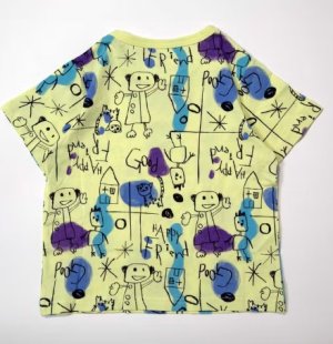 画像2: MakeYourDay　ラクガキ総柄ルームウェア　　イエロー (2)