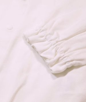 画像4: MakeYourDay　ボンネット付きワンピースセレモニードレス　　オフホワイト　　サイズ；50-70 (4)