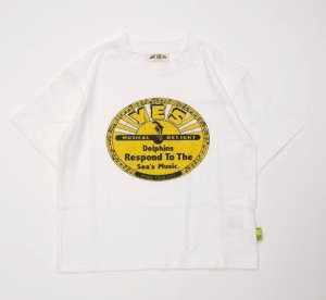 画像1: MakeYourDay　製品染めドルフィン半袖Tシャツ　　オフホワイト (1)