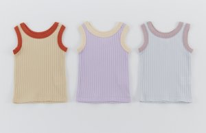 画像1: La stella　　ベビーリブタンクトップ (1)