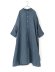 画像1: Veritecoeur 　 墨染めリネンヘンリーネックワンピース　　GRAY　　サイズ；F (1)