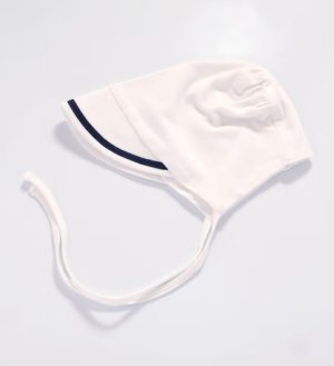 画像4: MakeYourDay　ボンネット付きセーラーセレモニードレス　　オフホワイト　　サイズ；50-70 (4)