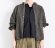 画像2: Veritecoeur 　 墨染めリネンシャツジャケット　　BROWN　　サイズ；F (2)