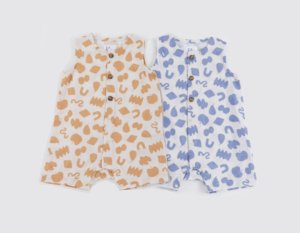 画像1: OCEAN&GROUND 　　ソウガラノースリーブロンパス (1)