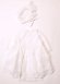 画像2: MakeYourDay　ボンネット付きワンピースセレモニードレス　　オフホワイト　　サイズ；50-70 (2)