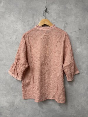 画像3: grin　ディル刺繍フリルシャツ　　310；ピンク　サイズ；2 (3)