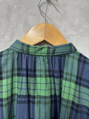 画像4: NATURAL LAUNDRY 　シャーリングOP　　483；ネイビー系　　サイズ2 (4)