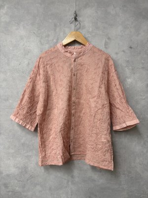 画像1: grin　ディル刺繍フリルシャツ　　310；ピンク　サイズ；2 (1)