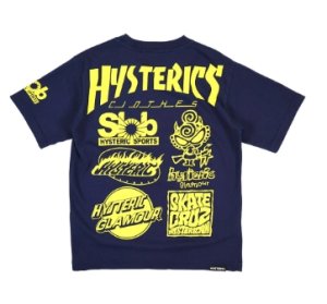 画像2: Hystericmini 　　 HYSTERIC LOGO ALLSTARS 半袖Tシャツ    41；ネイビー　　サイズ；140 (2)