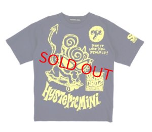 画像1: Hystericmini 　　 HYSTERIC LOGO ALLSTARS 半袖Tシャツ    41；ネイビー　　サイズ；140 (1)