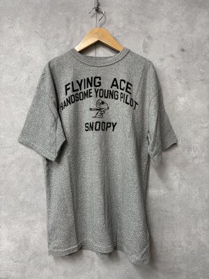 画像1: 2026春夏 　DENIMDUNGAREE　ビンテージテンジク SNOOPY HERO TEE　3；グレー　サイズ；MM (1)