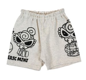 画像1: MY FIRST HYSTERIC  　HYSTERIC MINI HOOPS 裏毛ハーフパンツ　　16；オートミール (1)