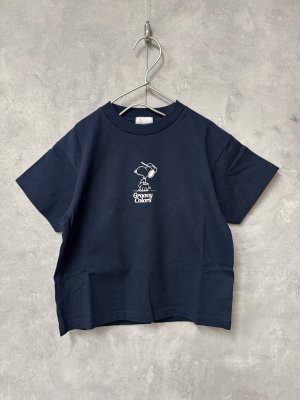 画像1: 2026春夏　 groovycolors　　テンジク SNOOPY BASEBALL TEE　4；紺 (1)