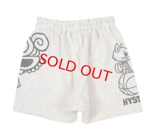 画像2: MY FIRST HYSTERIC  　HYSTERIC MINI HOOPS 裏毛ハーフパンツ　　16；オートミール (2)