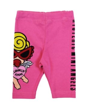 画像1: Hystericmini 　ANGEL MINI WITH HEART 5分丈レギンス　　25；ピンク (1)