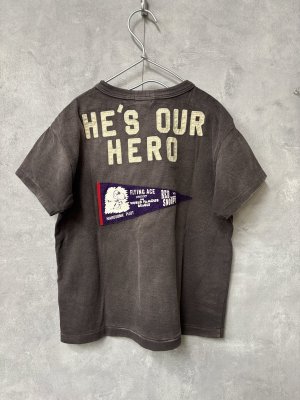 画像3: 2026春夏 　DENIMDUNGAREE　ビンテージテンジク SNOOPY HERO TEE　2；黒 (3)