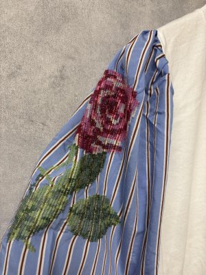 画像2: 2026春夏　MARET(マレ) 　　袖鳥花刺繍T　1；白　サイズ；F (2)