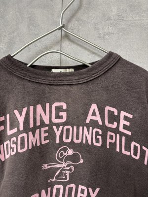 画像2: 2026春夏 　DENIMDUNGAREE　ビンテージテンジク SNOOPY HERO TEE　2；黒 (2)