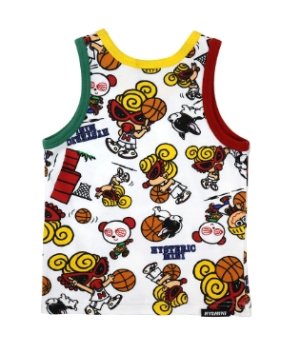 画像2: MY FIRST HYSTERIC  　HYSTERIC MINI HOOPS総柄 タンクトップ　04；ホワイト系　サイズ:90 (2)