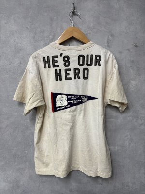画像3: 2026春夏 　DENIMDUNGAREE　ビンテージテンジク SNOOPY HERO TEE　11；生成　サイズ；MM (3)