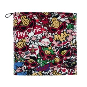 画像1: Hystericmini　ALLSTARS総柄 ハンドタオル　　90；マルチ (1)