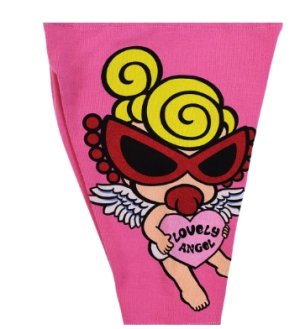 画像3: Hystericmini 　ANGEL MINI WITH HEART 5分丈レギンス　　25；ピンク (3)