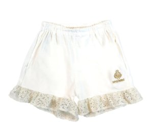 画像1: Hystericmini 　フリルレース付き　ショートパンツ　　00；ホワイト (1)