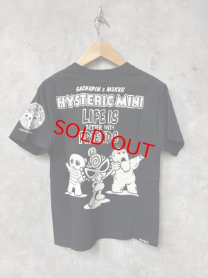 画像2: Hystericmini 　　【ガチャムックコラボ】　Tシャツ　10；ブラック (2)