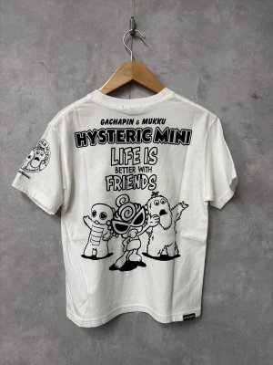 画像2: Hystericmini 　　【ガチャムックコラボ】　Tシャツ　00；ホワイト　 (2)