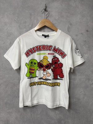 画像1: Hystericmini 　　【ガチャムックコラボ】　Tシャツ　00；ホワイト　 (1)