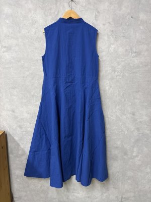 画像3: ヴァンブラン vent blanc　　バンドカラーノースリロングワンピース　カラー；BLUE　　サイズ；F　 (3)