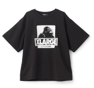 画像1: XLARGE KIDS　【吸水速乾・UV】OG半袖Tシャツ　　80；黒 (1)