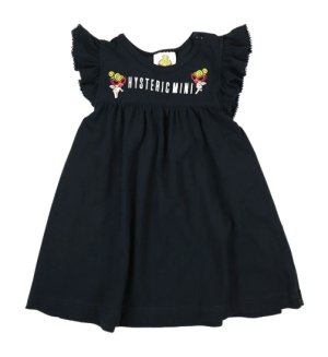 画像1: MY FIRST HYSTERIC  　ANGEL MINI 羽付き チュニック　　10；ブラック (1)