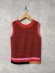 画像1: AULA AILA（アウラ アイラ）　　2WAY JACQUARD SLEEVELSS KNIT　60;RED　　 サイズ:0 (1)