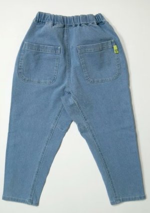 画像4: MakeYourDay　　デニムテーパードパンツ　　　カラー；サックス　　サイズ；150 (4)