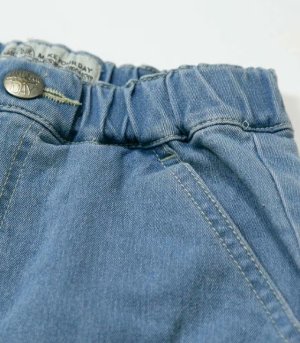 画像3: MakeYourDay　　デニムテーパードパンツ　　　カラー；サックス　　サイズ；150 (3)