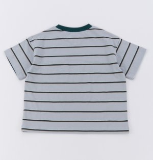 画像2: OCEAN&GROUND 　　デニムポケットマルチボーダーTシャツ (2)