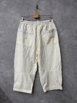 画像3: 2026   快晴堂　リネンコットンパンツ　　1;白　サイズ；S (3)